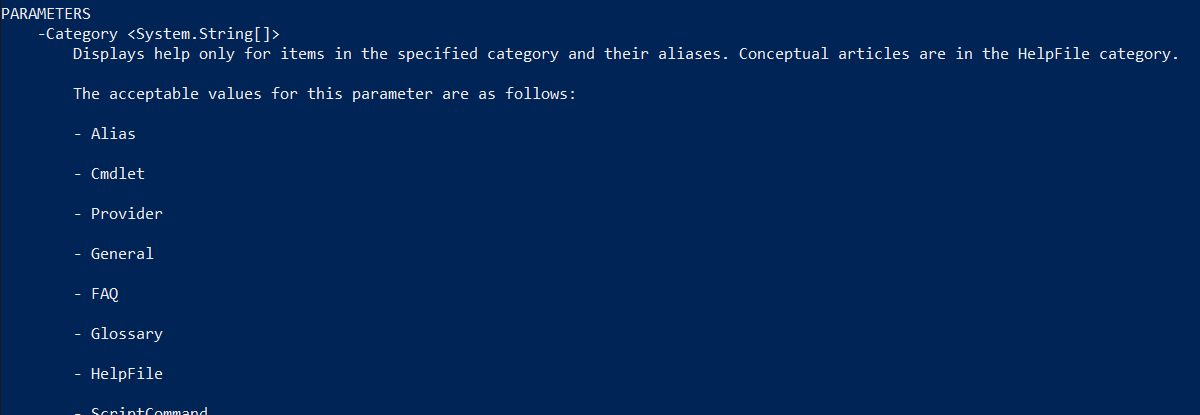 Get-Help Parameter Error